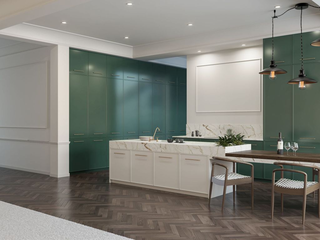 Alta_Narbona laca verde comodoro brillo y blanco roto brillo