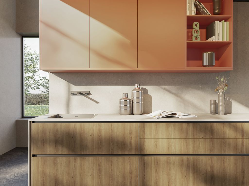 Laminado poro sincro elia nature y laminado nude terracota